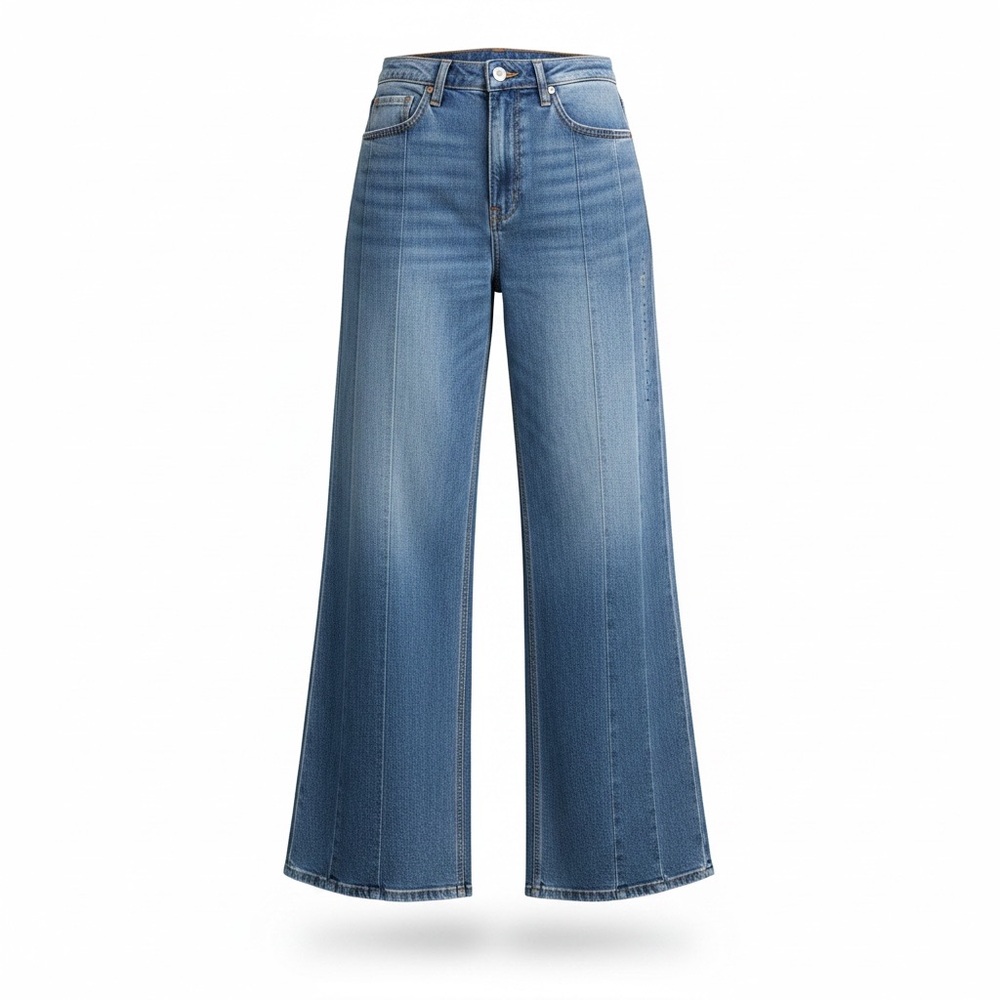 American Eagle Outfitters Light Blue High-Rise Wide Leg Jeans